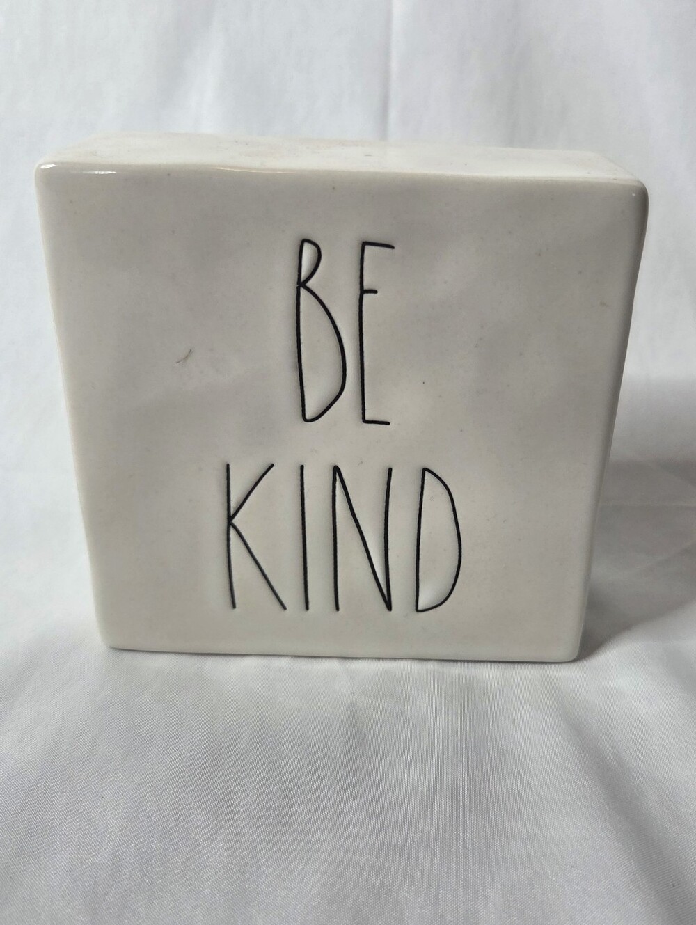 Rae Dunn Be Kind Stay Humble Ceramic Wall Block